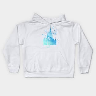 Watercolor Castle Kids Hoodie